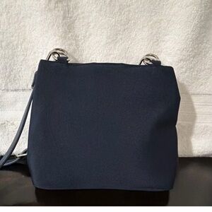 Navy Blue Women's Shoulder Bag - Sleek Everyday Style